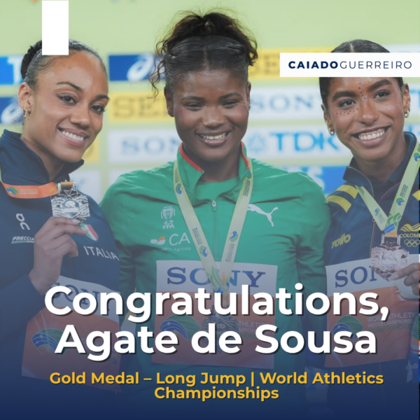 Congratulations, Agate de Sousa